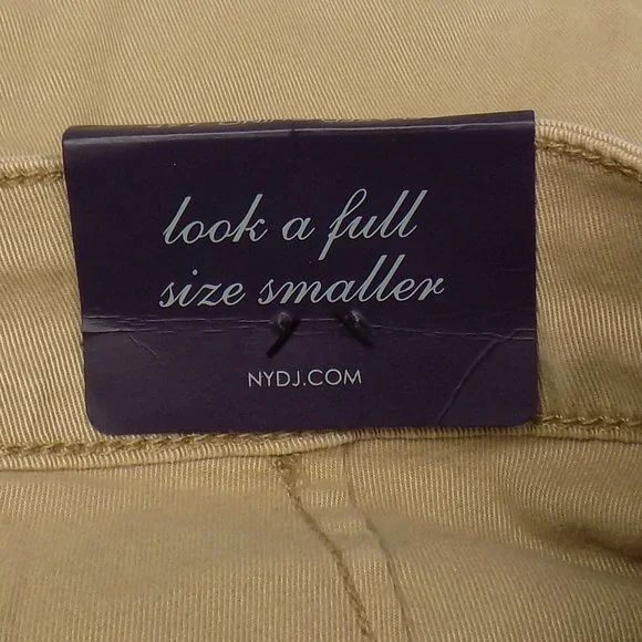 NYDJ Not Your Daughters Jeans Reese Relaxed Chino Pant Size 6P Quicksand NWT - Picture 10 of 12